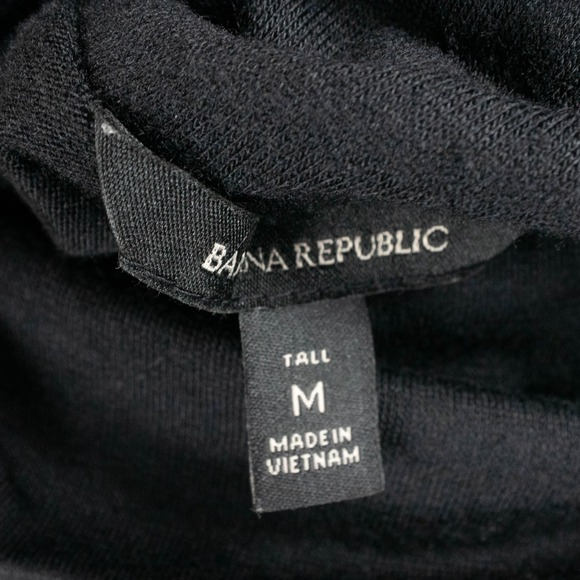 Banana Republic Womens M Black Tall Turtleneck Dress Polyester - Picture 3 of 6